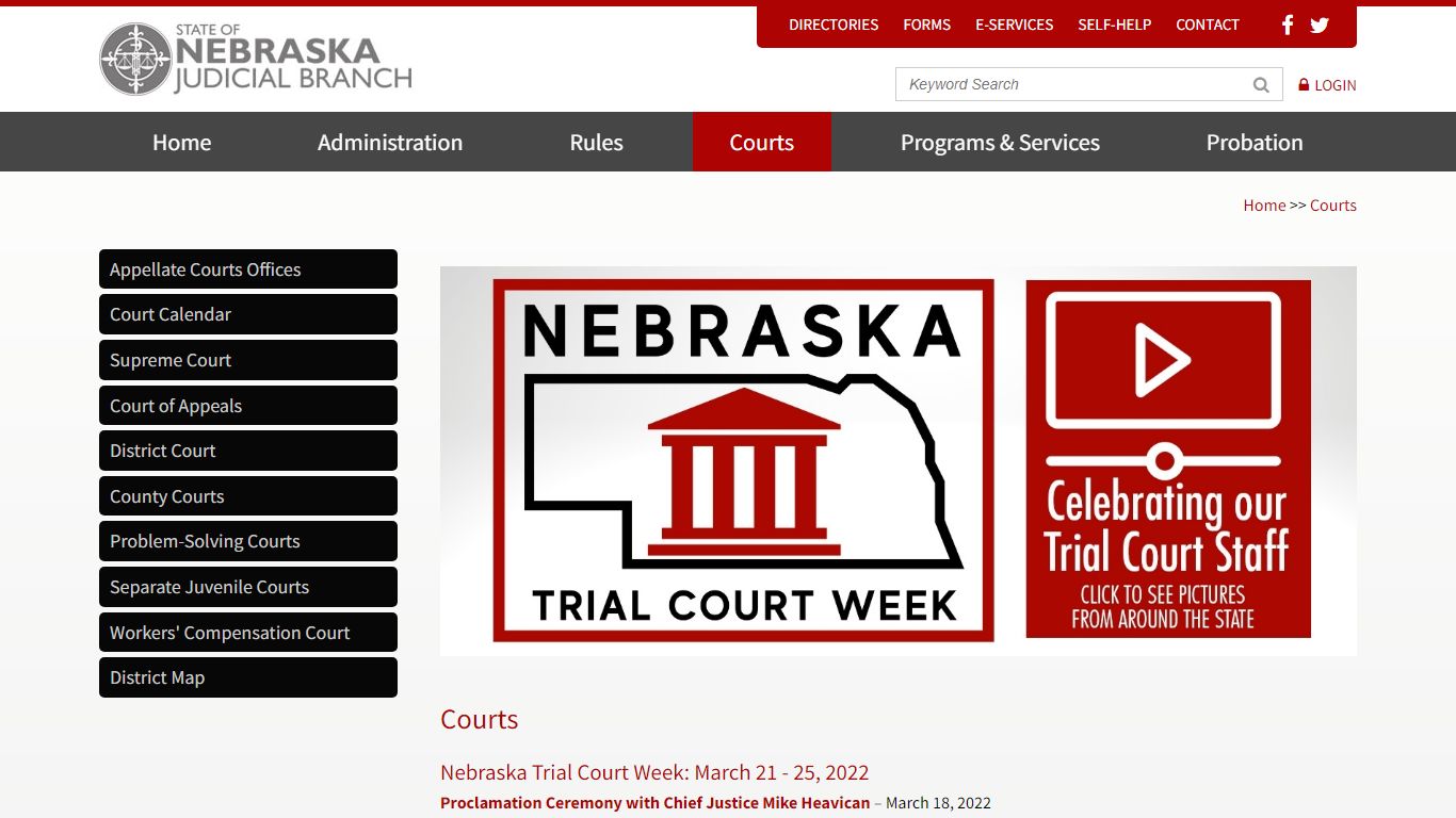 Courts | Nebraska Judicial Branch